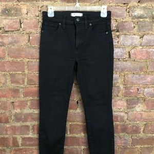 Madewell Black 9” High-Rise Skinny Jeans